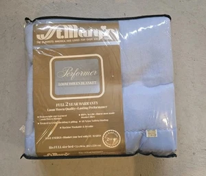 Coperta St. Mary's Performer full size telaio blu tessuto acrilico azzurro vintage - Foto 1 di 5