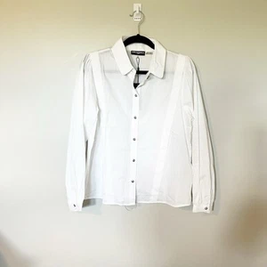 KARL LAGERFELD PARISClassic Cotton Button-Down Top medium - Picture 1 of 13