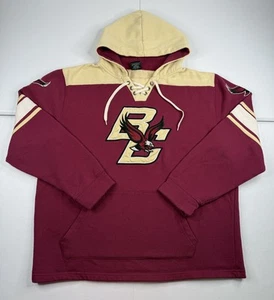 Colosseum Boston College Eagles Hockey Sweatshirt Hoodie Lace Up Mens 2XL - Picture 1 of 9