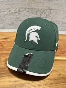 MICHIGAN STATE SPARTANS Nike Legacy 91 Dri-Fit Hat Adj. Strap Green / White -NEW - Picture 1 of 10