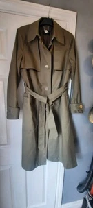 Womens Autograph M&S Khaki Trench Coat Belted Jacket Ladies Size 12 - Picture 1 of 8