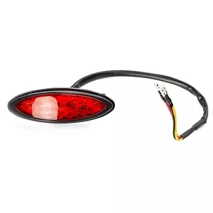 Fanale Faro Posteriore Moto Universale Luce Stop Led Rosso - Picture 1 of 3