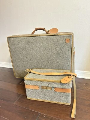 Juego de equipaje vintage Tweed Hartmann Foto 1 de 4
