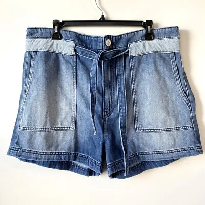 Hudson Belted Paperbag Denim Shorts In Heatwave 31 - Image 1 of 4