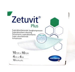 Hartmann 413110 Zetuvit Plus Super Absorbent Dressing 4 x4" 10/BX Exp 3/27 - Picture 1 of 1