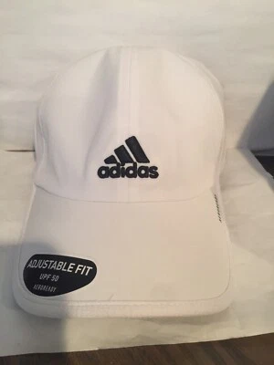 Gorra de béisbol ajustable Adidas Adizero II para hombre-blanca/negra nueva con etiquetas Foto 1 de 2