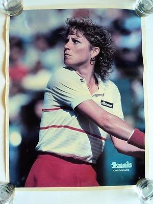Póster vintage de Chris Evert - revista de tenis Foto 1 de 2