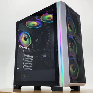 Gaming PC Ryzen 5 3600 16GB RAM 256GB SSD + 1TB HDD GT 1030 2GB Win11 Computer - Picture 1 of 7