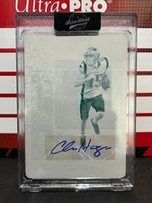2018 PANINI PLATES & PATCHES 2017 ENCASED CHRIS HOGAN PRINTING PLATE AUTO #1/1