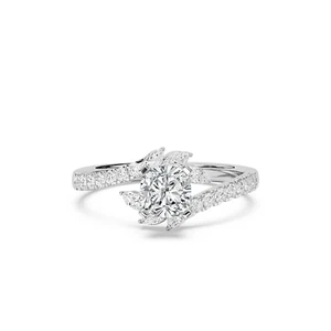 1.61ct IGI Certified Lab Grown Diamond Engagement Ring Cushion Cut 14k Gold - Picture 1 of 4