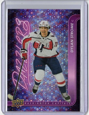 DYLAN STROME 24/25 2025 Upper Deck PINK Parallel Dazzlers Insert Card #DZ-20 SP - Image 1 of 2