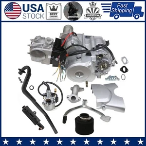 Tubo silenciador inverso de 3 velocidades motor Lifan 125cc para pit bike ATV quad - Imagen 1 de 11