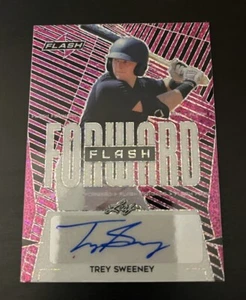 Trey Sweeney 2021 Leaf Flash Forward Pink #FF-TS1 /15 - Picture 1 of 2