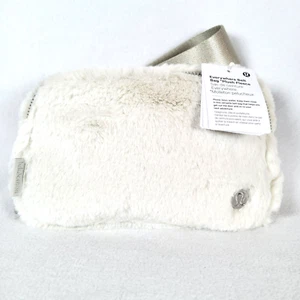 Lululemon Everywhere Cintura Peluche Borsa Borsello 1L Bianco Taglia Unica Zip Cinghia Regolabile - Foto 1 di 6