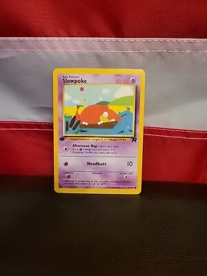 SLOWPOKE Pokemon Card - 1st Edition  67/82 Team Rocket - Image 1 of 4