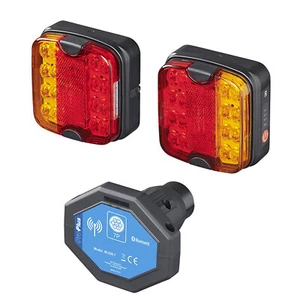 Kit Luci Posteriori LED con Magnete Senza Fili Bluetooth 7 Poli Rimorchio Kit Luci - Foto 1 di 7