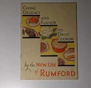 Polvo de hornear Rumford's 1932 que da delicadeza y sabor a la cocina diaria - Imagen 1 de 4