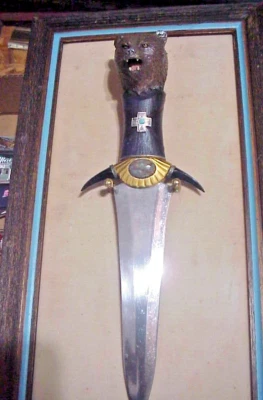 Franklin mint the Crow National Grizzly Bear  by Ben Nighthorse  Knife    - Image 1 of 4