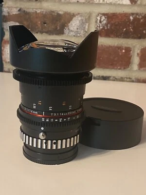 Lente Cine Rokinon 14mm T3.1 Montura Minolta, Adaptador Sony E incluido Foto 1 de 4