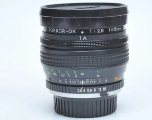 Minolta MC Rokkor 16mm f/2.8 Fish-Eye MF Lens MD - Picture 1 of 5