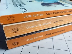 3x Penguin Paperback Books Jane Austen Charlotte Bronte Pride Jane Eyre Susan - Picture 1 of 11