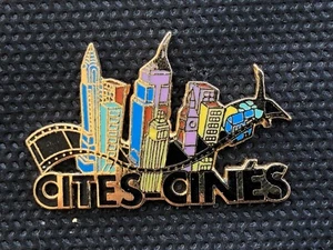 PINS PIN CINEMA FILM CITES CINES SIGN ZREIK CORNER EGF - Picture 1 of 1