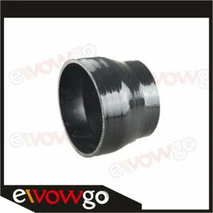 4.5" To 4'' inch Straight Reducer Silicone Coupler 3 Ply Hose Pipe Black - Picture 1 of 5