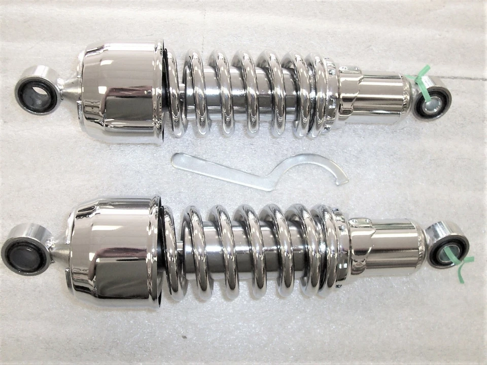 Amortiguadores Bobber cromados de alta resistencia Honda VT1100 Shadow Ace Spirit Sabre 11" Foto 1 de 1