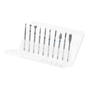 Juego de brocas para uñas de diamante profesionales 10 brocas eléctricas para uñas en una caja - Imagen 1 de 3
