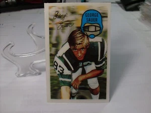 1970 Kellogg's Football #11 - George Sauer Jr. - New York Jets 70-075 - Bild 1 von 2