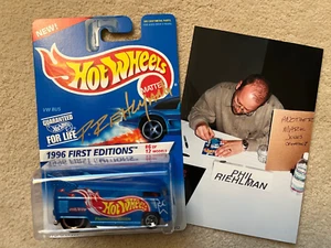 HOT WHEELS #372 1ST EDITION VOLKSWAGEN VW DRAG BUS  SIGNED - Picture 1 of 3