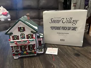Dept 56 - PEPPERMINT PORCH DAY CARE - 1995 Snow Village - w/Sleeve (NO LIGHTS) - Picture 1 of 6