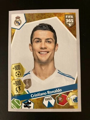 2017-18 Panini Fifa 365 Sticker Golden World of Football 212 Cristiano Ronaldo - Bild 1 von 2