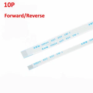 FFC/FPC Flexible Flat Cable Ribbon Pitch 0.5mm 1.0mm 10-Pin 80C 60V VW-1 - Picture 1 of 5