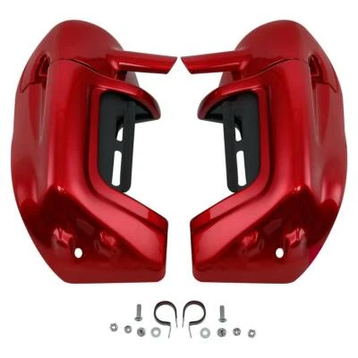 Red Lower Vented Fairing Glove Box Fit For Harley Touring Road King Glide 83-13 - Image 1 of 4