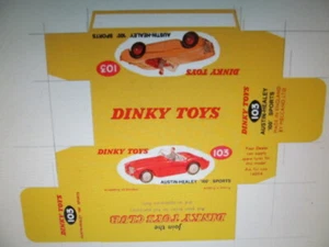 REPRODUCTION DINKY AUSTIN HEALEY No 103 BOX - BOX ONLY - Picture 1 of 1