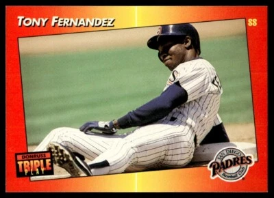 1992 Triple Play #165 Tony Fernandez San Diego Padres - Image 1 of 2