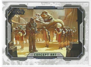 2022 TOPPS STAR WARS IL LIBRO DI BOBA FETT CONCEPT ART I GEMELLI ARRIVANO CA-3 - Foto 1 di 1