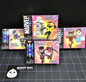 Marvel Minimates Lot Of 4 Sets: X-MEN, Wolverine, Cyclops, Phoenix, Emma Frost - Picture 1 of 10