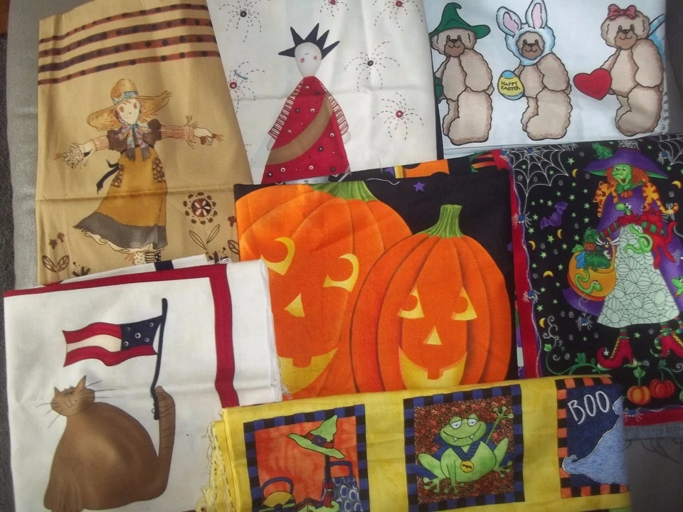 HOLIDAY PANEL HALLOWEEN Trick or Treat Cotton QUILT Fabric U-PICK Read for INFO - Image 1 of 1