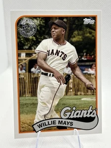 2024 Topps Update 1989 Style Willie Mays #89US-3 Giants Insert HOF - Picture 1 of 2
