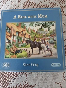 500 PIECE GIBSON JIGSAW- A RIDE WITH MUM - Picture 1 of 1