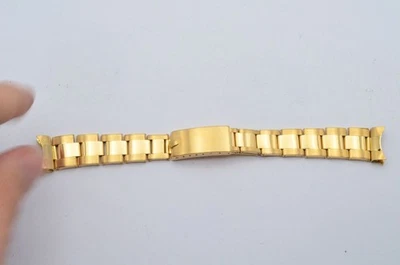 Pulseira Rolex rebite 17 mm para relógio masculino vintage 18K 750 sólido empurrão 51 44 tamanho - Imagem 1 de 4