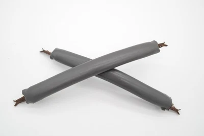 2x 1998-2002 Lincoln Town Car Leather OEM Pull Handle Straps - Gray - Image 1 of 4