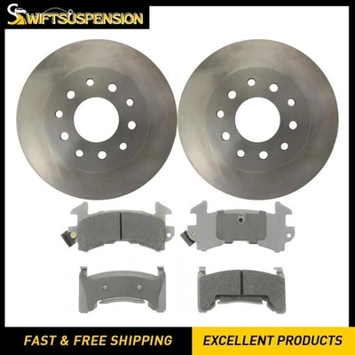 Rear Brake Pads and Disc Rotors Kit for 1979 1980 1981 Pontiac Firebird - Image 1 of 4