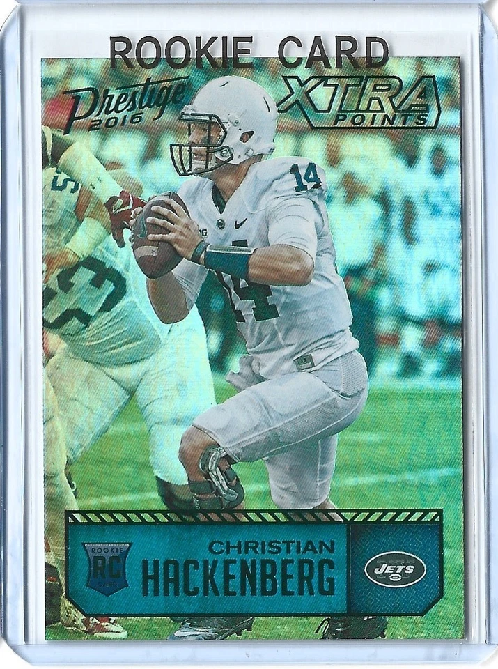 Christian Hackenberg 2016 Panini Prestige #205 - Rookie RC Xtra Points - NY Jets - Image 1 of 2