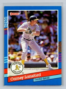 1991 Donruss #273b Carney Lansford Oakland Athletics Baseball Card - Picture 1 of 2