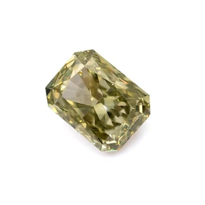 0.34 Ct Natural Fancy Color Chameleon Diamond Radiant VS2 GIA Certified Rare - Picture 1 of 7