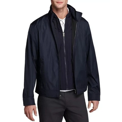 MICHAEL KORS 3 1 TECH ZIP IN JACKET AND VEST NAVY SZ SM MSRP $198 MADE 4 TRAVEL - Image 1 of 4