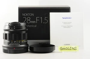 Voigtlander NOKTON 28mm F/1.5 Aspherical Nikon Z-mount Black Lens Hood Box New - Picture 1 of 16